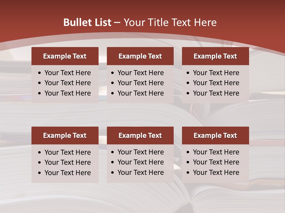 Big Stack Of Books PowerPoint Template