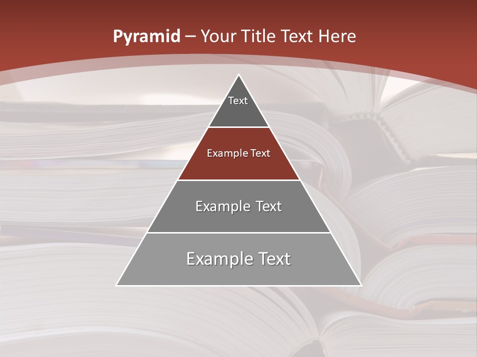 Big Stack Of Books PowerPoint Template