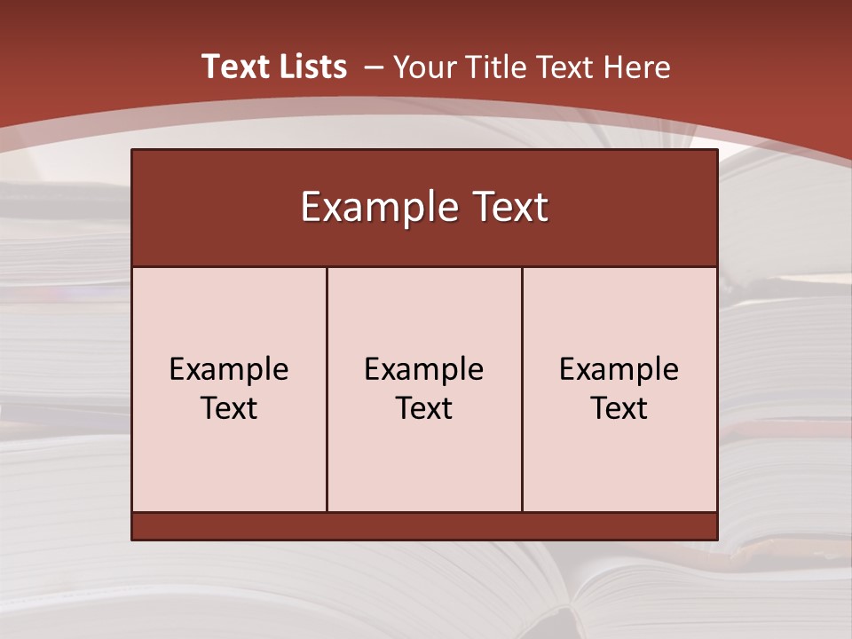 Big Stack Of Books PowerPoint Template