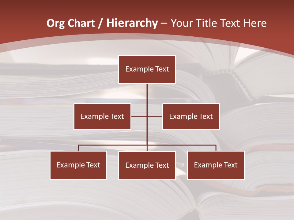 Big Stack Of Books PowerPoint Template