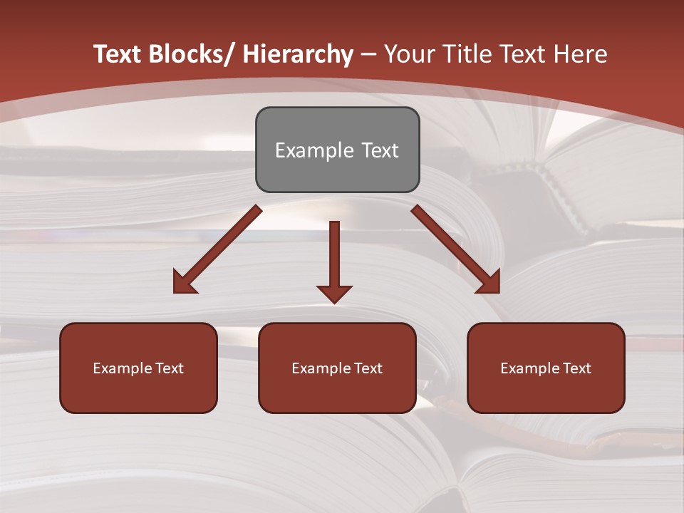 Big Stack Of Books PowerPoint Template