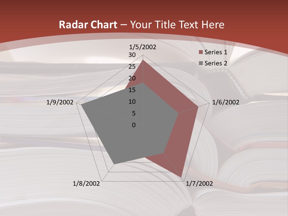 Big Stack Of Books PowerPoint Template