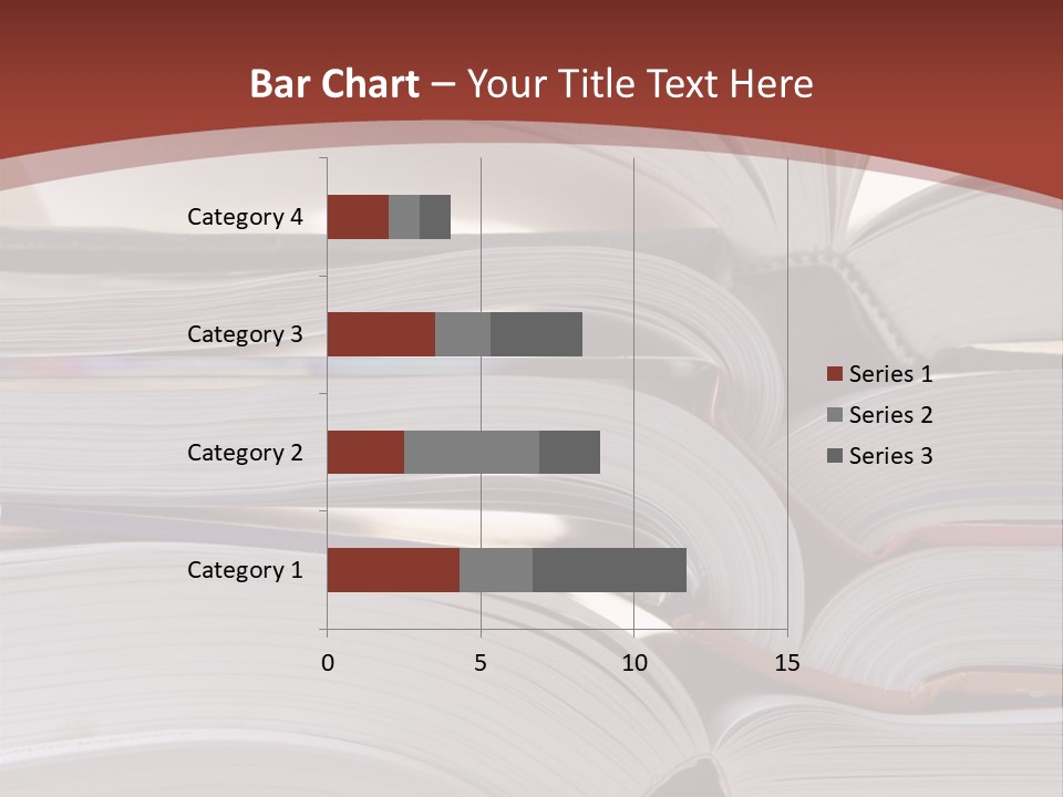 Big Stack Of Books PowerPoint Template