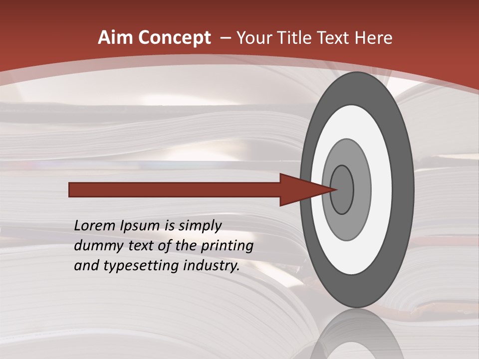 Big Stack Of Books PowerPoint Template