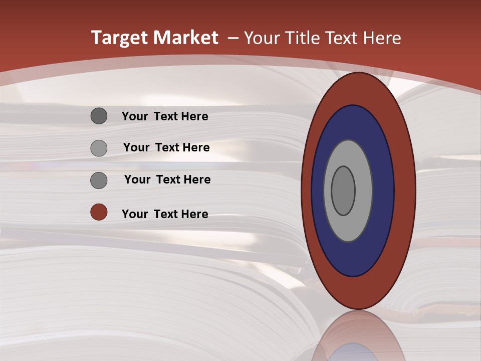 Big Stack Of Books PowerPoint Template