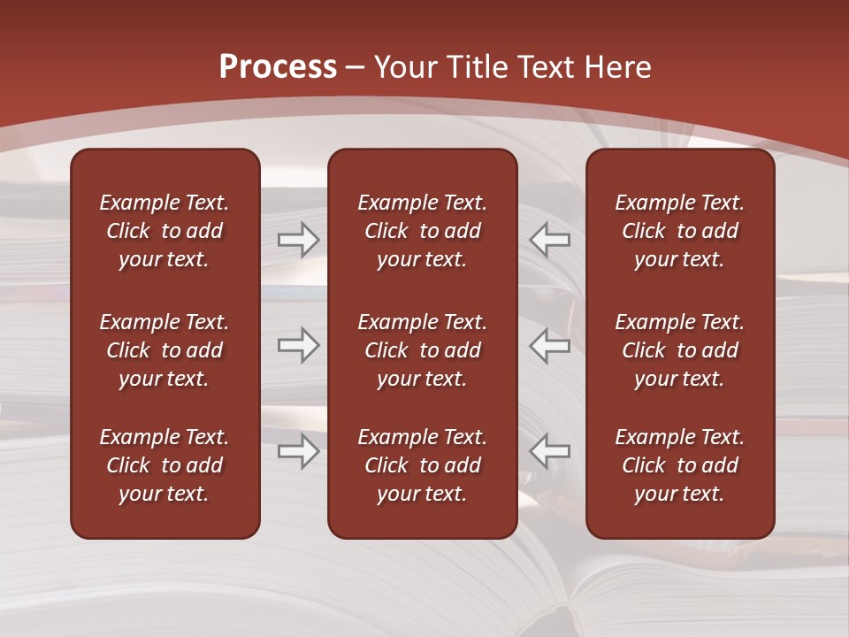Big Stack Of Books PowerPoint Template