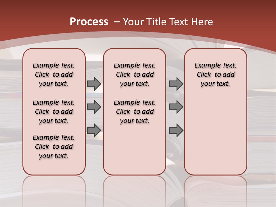 Big Stack Of Books PowerPoint Template