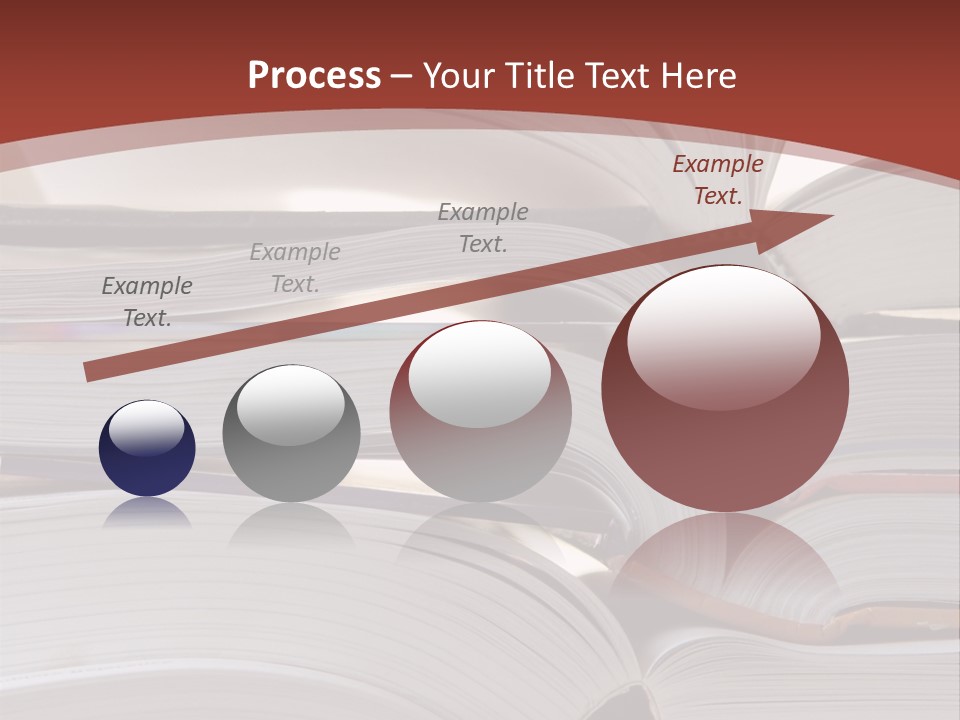Big Stack Of Books PowerPoint Template