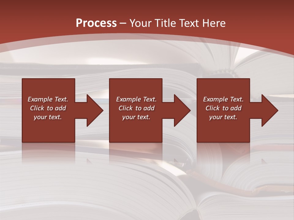 Big Stack Of Books PowerPoint Template