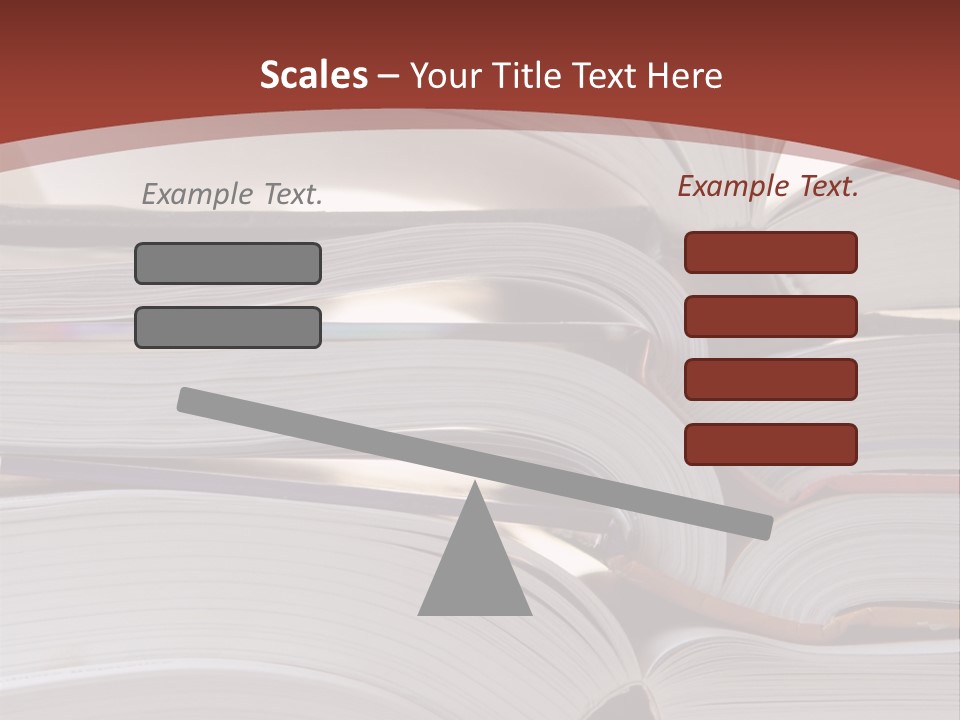 Big Stack Of Books PowerPoint Template