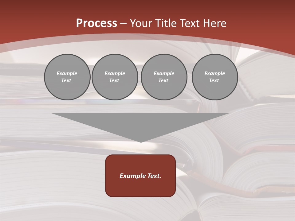 Big Stack Of Books PowerPoint Template