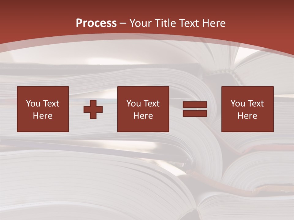 Big Stack Of Books PowerPoint Template