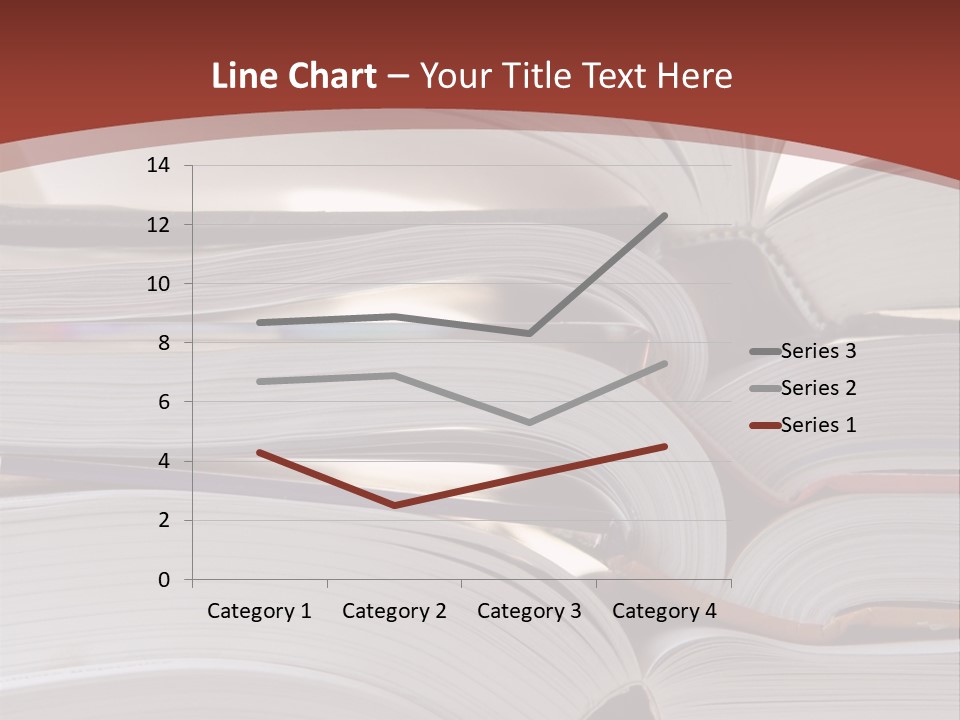 Big Stack Of Books PowerPoint Template
