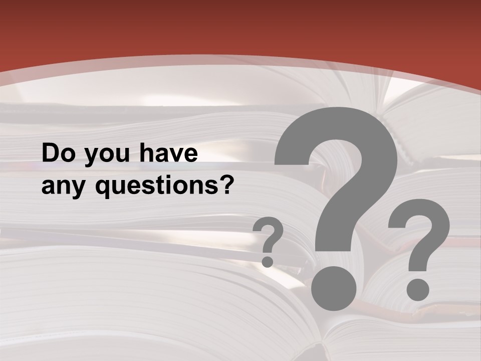 Big Stack Of Books PowerPoint Template