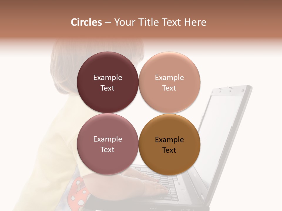 Portrait Of A Styled Children. Theme: Education. PowerPoint Template