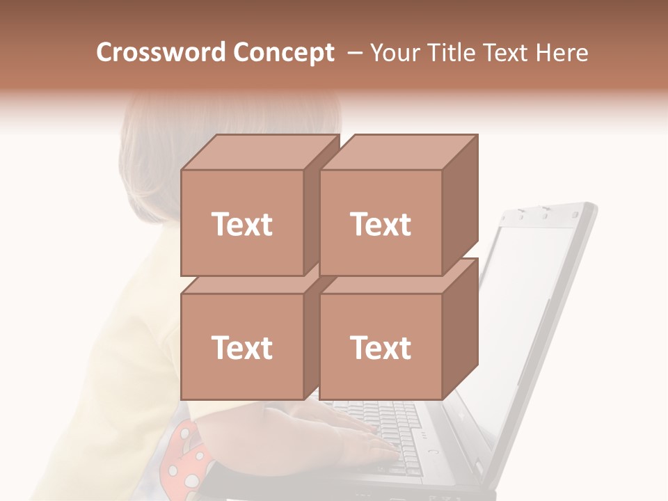 Portrait Of A Styled Children. Theme: Education. PowerPoint Template