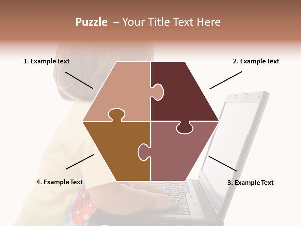 Portrait Of A Styled Children. Theme: Education. PowerPoint Template