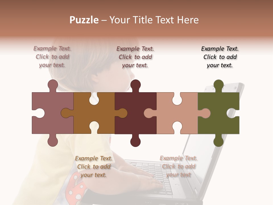 Portrait Of A Styled Children. Theme: Education. PowerPoint Template