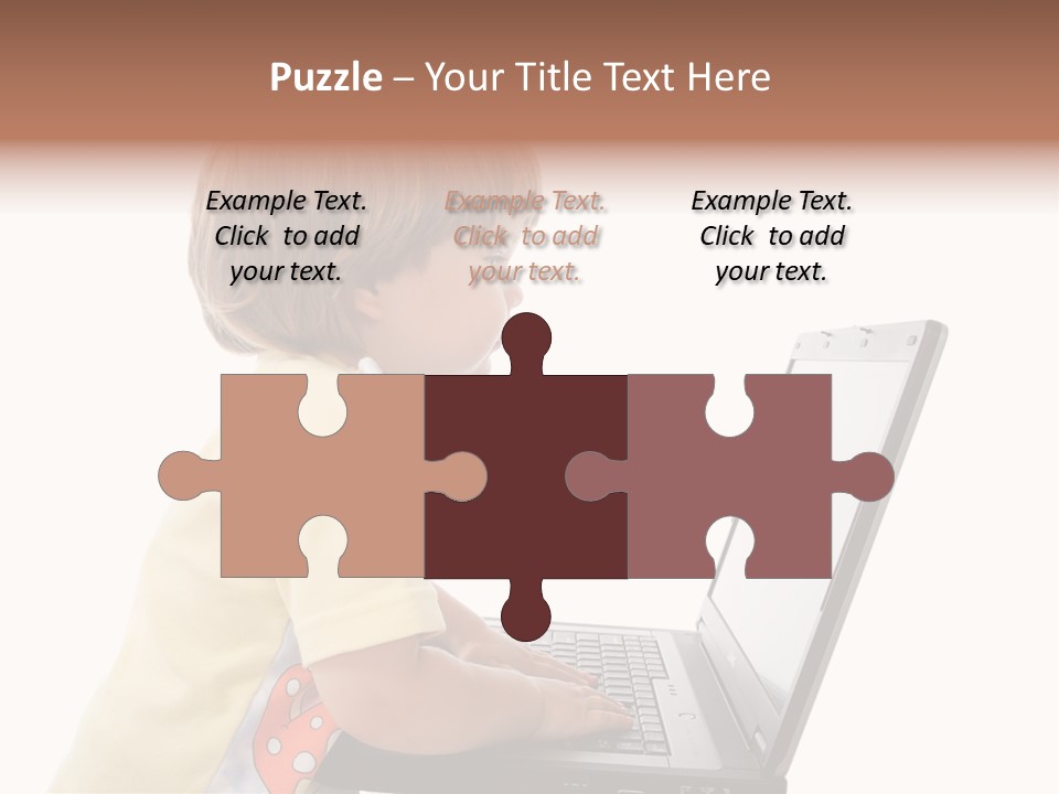 Portrait Of A Styled Children. Theme: Education. PowerPoint Template