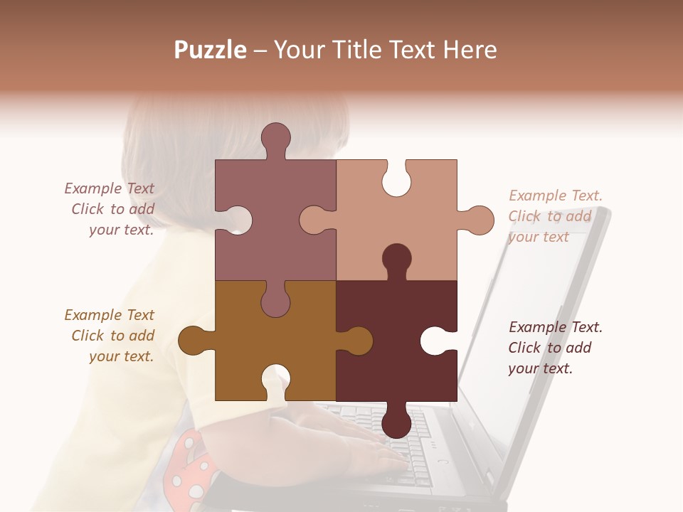 Portrait Of A Styled Children. Theme: Education. PowerPoint Template