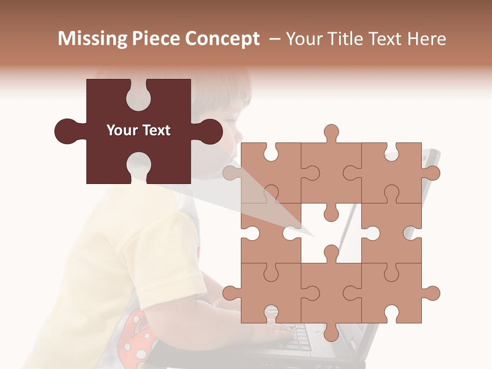 Portrait Of A Styled Children. Theme: Education. PowerPoint Template