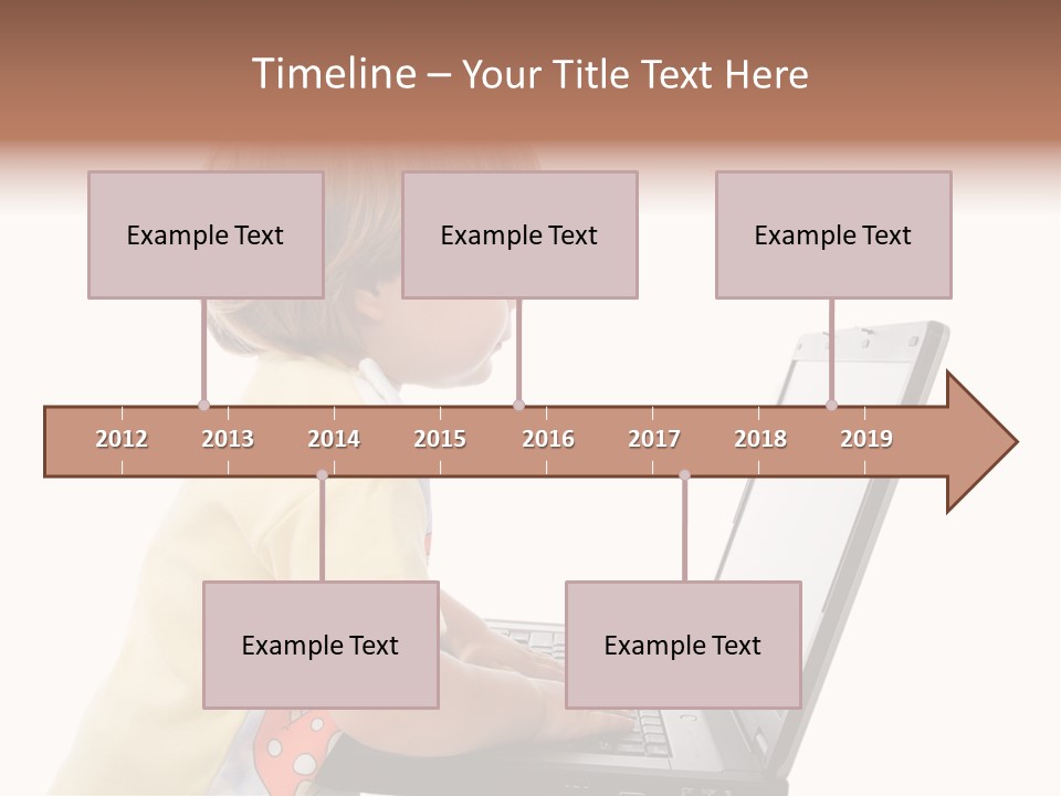 Portrait Of A Styled Children. Theme: Education. PowerPoint Template