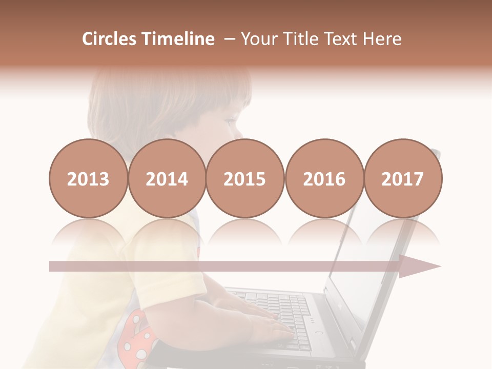 Portrait Of A Styled Children. Theme: Education. PowerPoint Template