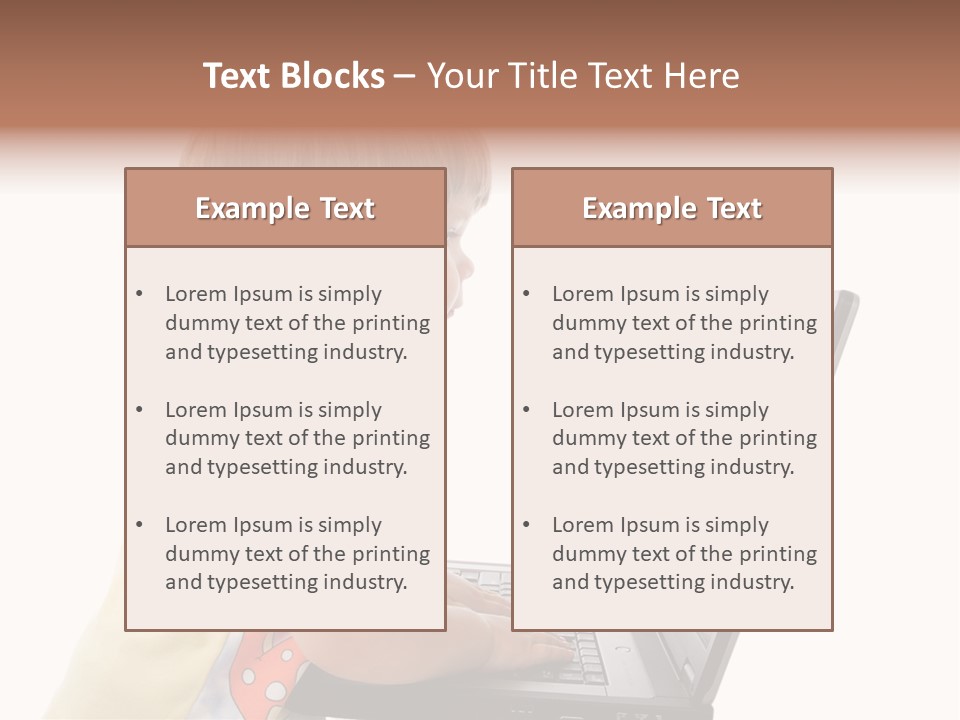 Portrait Of A Styled Children. Theme: Education. PowerPoint Template