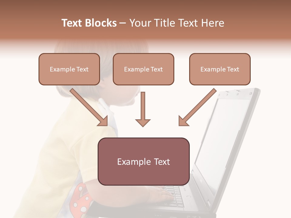 Portrait Of A Styled Children. Theme: Education. PowerPoint Template