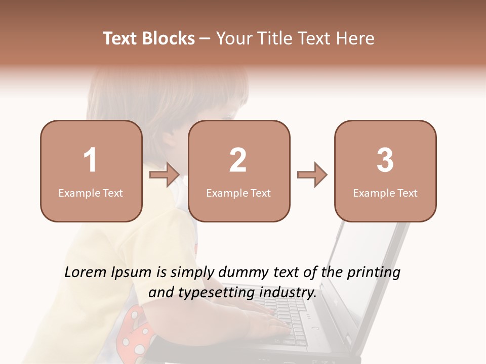 Portrait Of A Styled Children. Theme: Education. PowerPoint Template