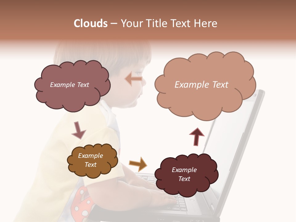 Portrait Of A Styled Children. Theme: Education. PowerPoint Template