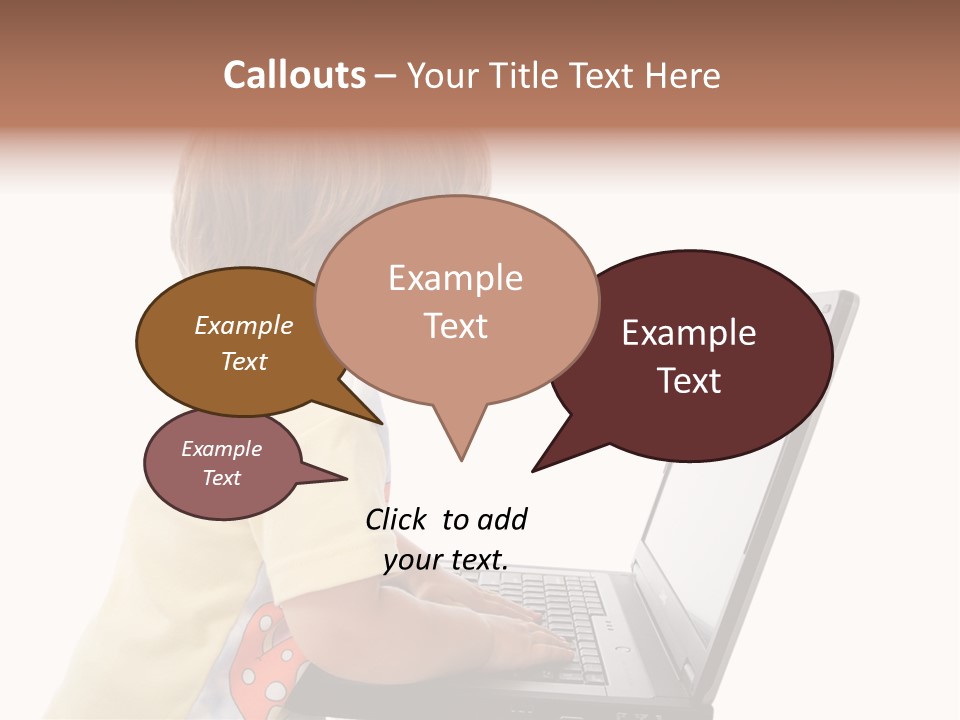 Portrait Of A Styled Children. Theme: Education. PowerPoint Template