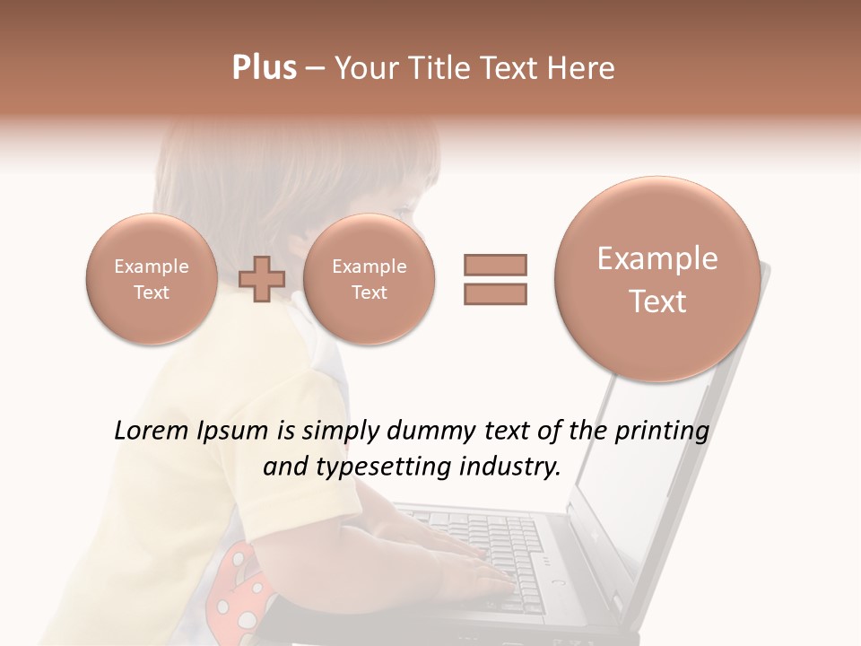 Portrait Of A Styled Children. Theme: Education. PowerPoint Template