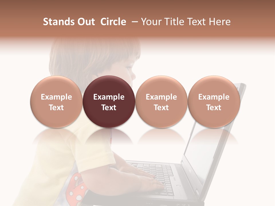 Portrait Of A Styled Children. Theme: Education. PowerPoint Template