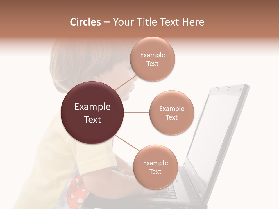 Portrait Of A Styled Children. Theme: Education. PowerPoint Template