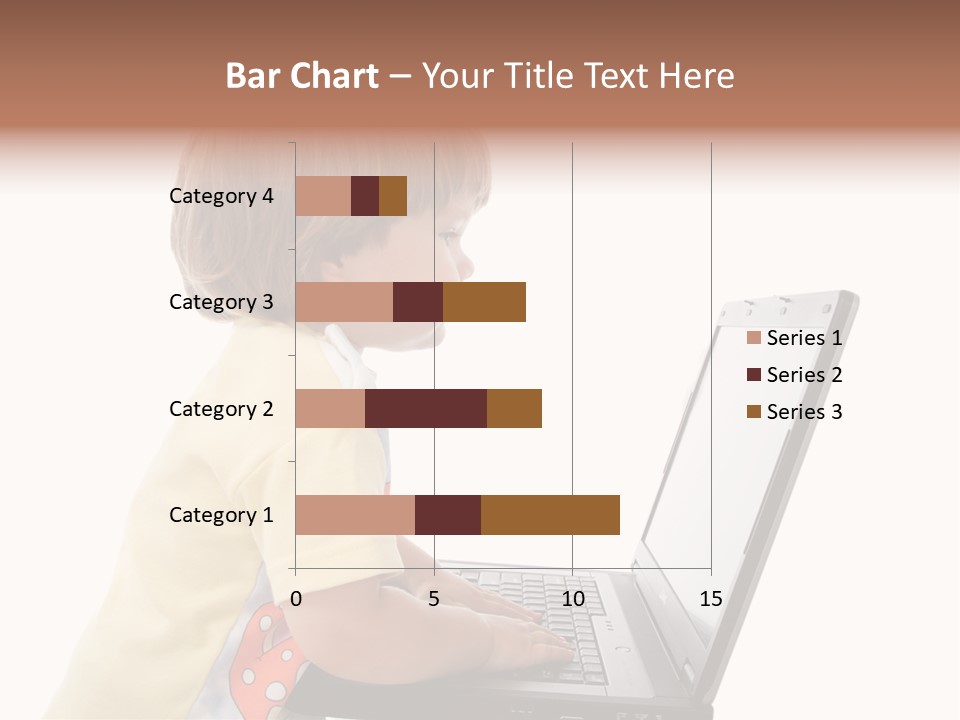 Portrait Of A Styled Children. Theme: Education. PowerPoint Template