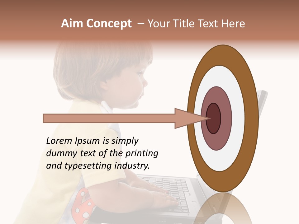 Portrait Of A Styled Children. Theme: Education. PowerPoint Template