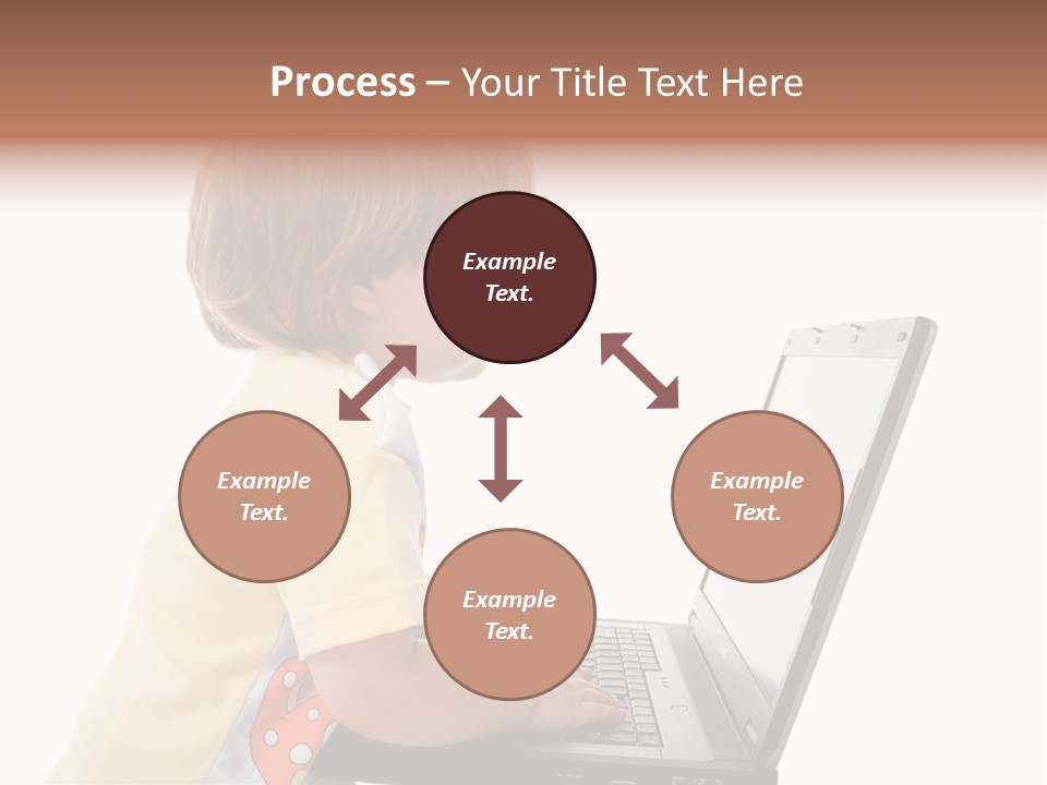 Portrait Of A Styled Children. Theme: Education. PowerPoint Template