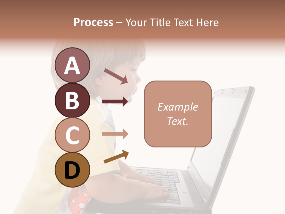 Portrait Of A Styled Children. Theme: Education. PowerPoint Template