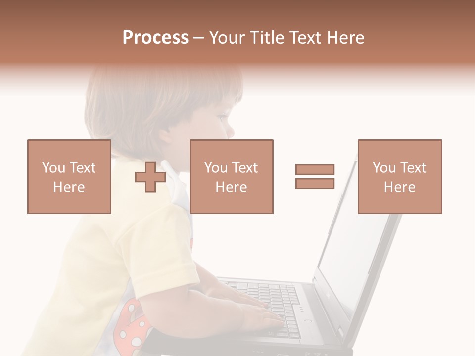 Portrait Of A Styled Children. Theme: Education. PowerPoint Template