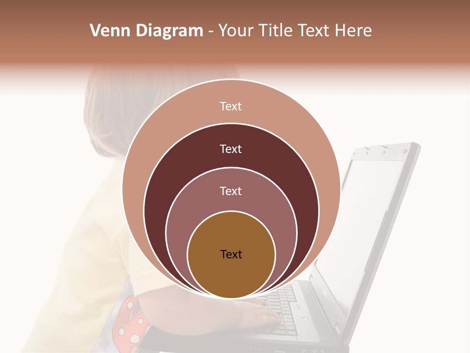 Portrait Of A Styled Children. Theme: Education. PowerPoint Template