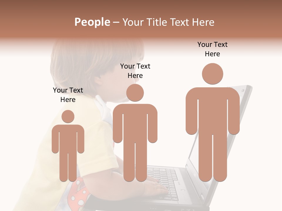 Portrait Of A Styled Children. Theme: Education. PowerPoint Template