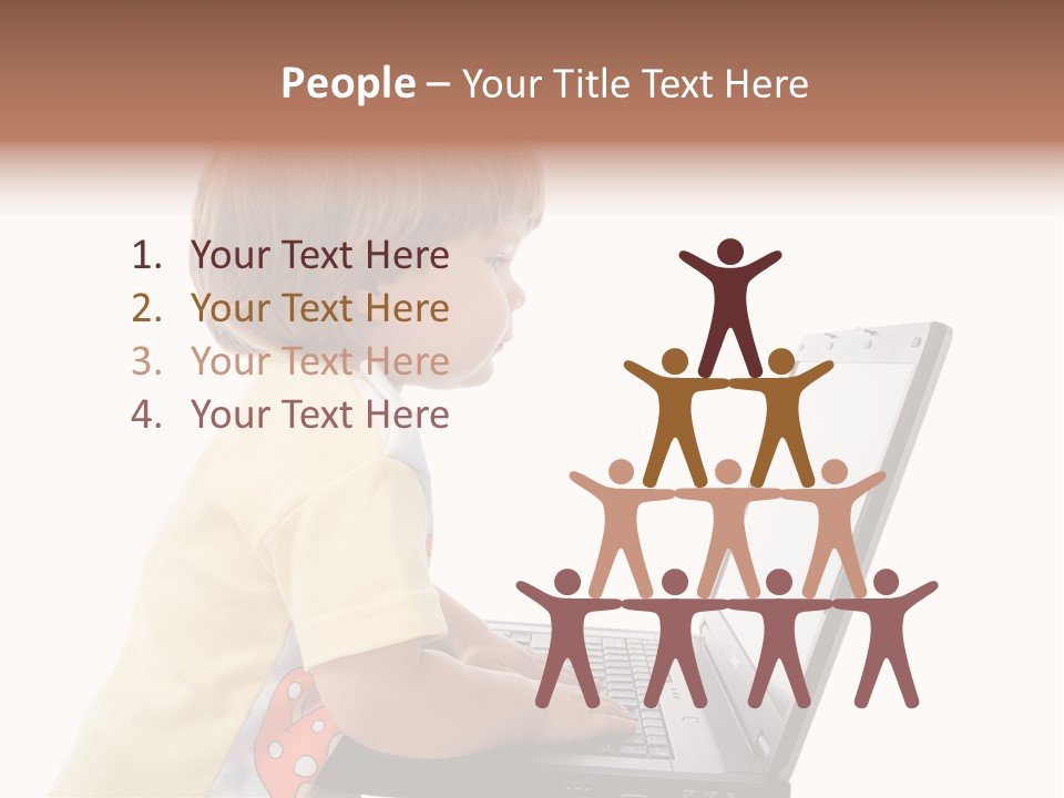 Portrait Of A Styled Children. Theme: Education. PowerPoint Template