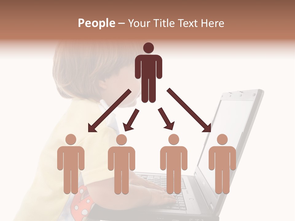 Portrait Of A Styled Children. Theme: Education. PowerPoint Template