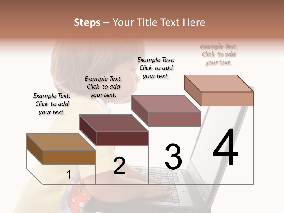 Portrait Of A Styled Children. Theme: Education. PowerPoint Template