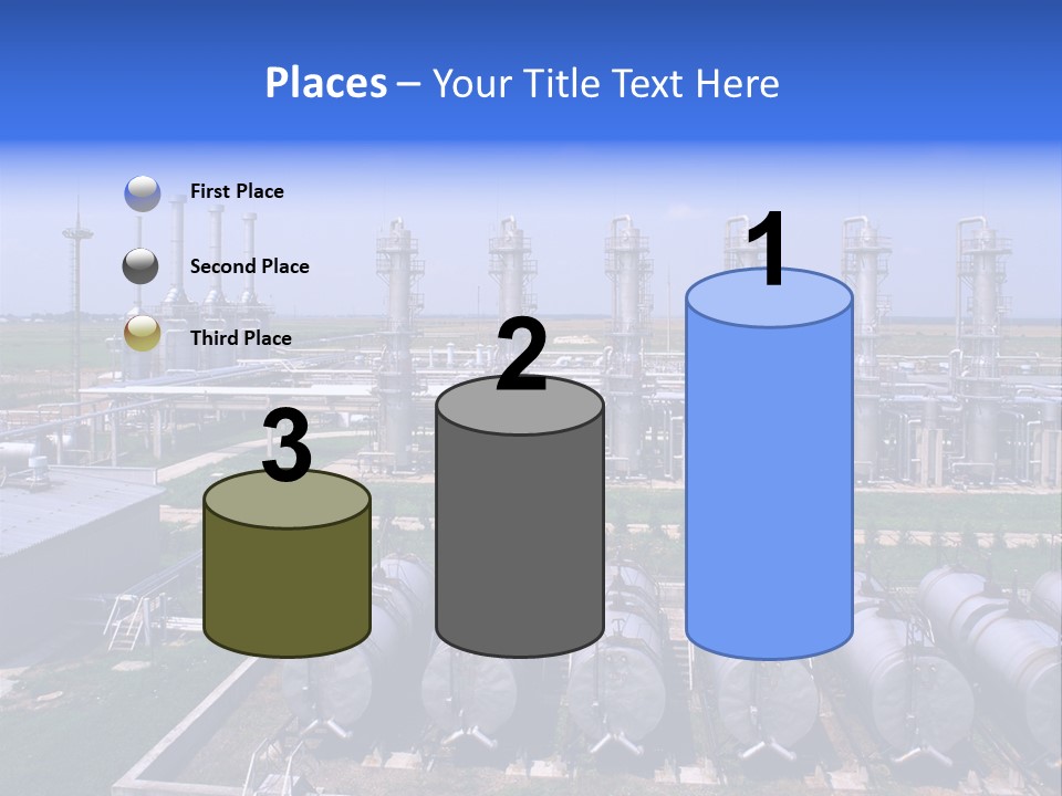 Gas Industry, Gas Injection, Storage And Extraction From Underground Storage Facilities PowerPoint Template
