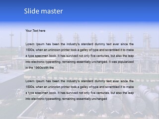 Gas Industry, Gas Injection, Storage And Extraction From Underground Storage Facilities PowerPoint Template