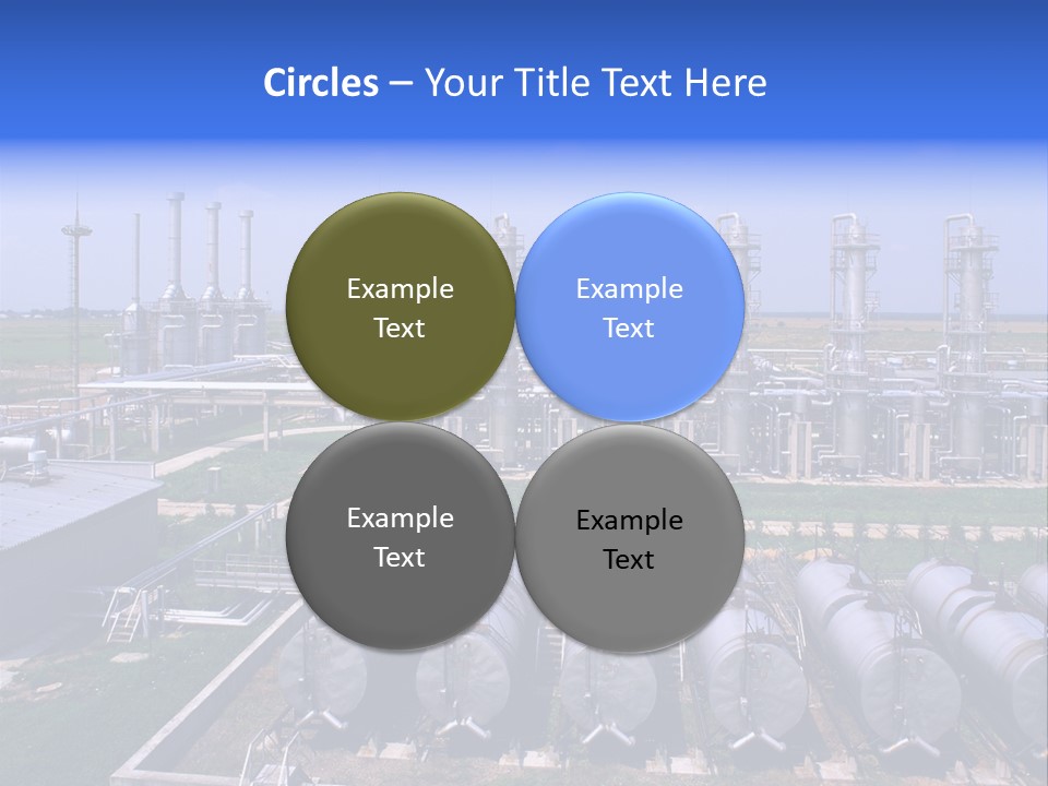 Gas Industry, Gas Injection, Storage And Extraction From Underground Storage Facilities PowerPoint Template