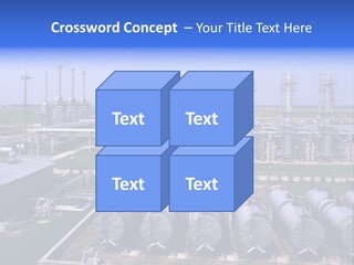 Gas Industry, Gas Injection, Storage And Extraction From Underground Storage Facilities PowerPoint Template