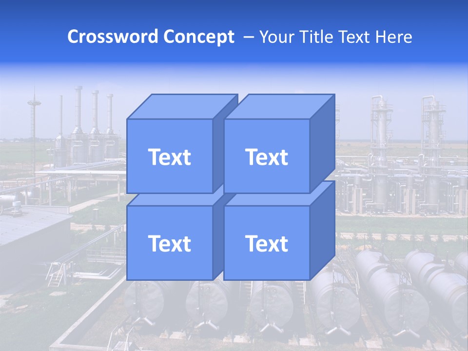 Gas Industry, Gas Injection, Storage And Extraction From Underground Storage Facilities PowerPoint Template